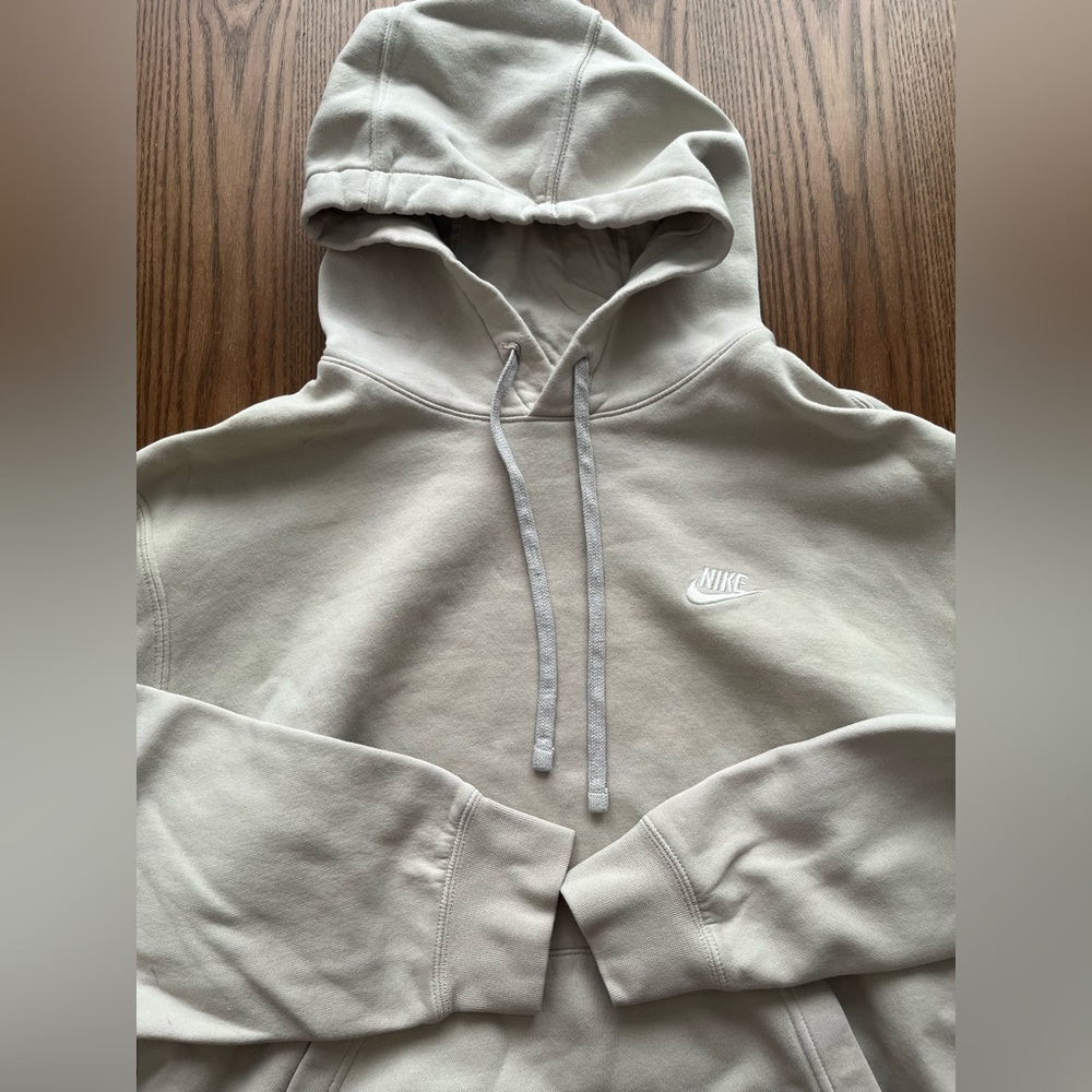 Nike cream  Pullover Hoodie size XL